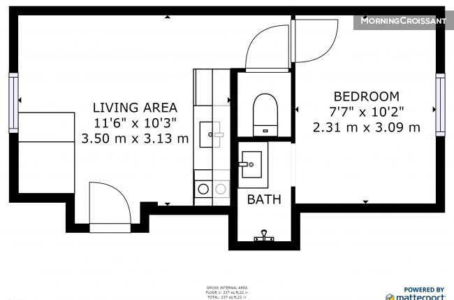 Appartement T2 proche métro